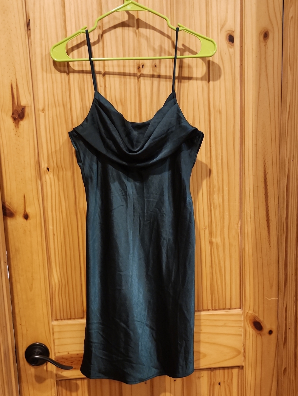 Selfie Leslie Green Slip Mini Dress